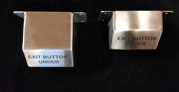 Deep Stainless Steel Exit Button Cover - Image 3