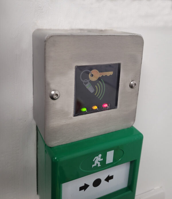 Surface Panel Mount Reader Installed
